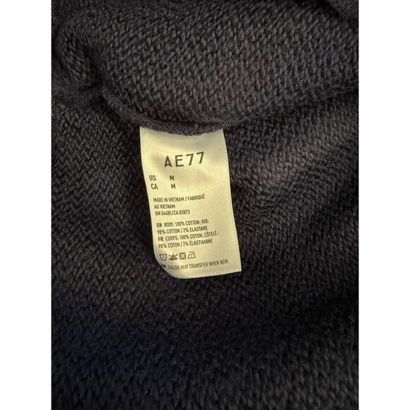 AE77 Premium Fleece Sweat Short Men's Navy Sz M NWT - Picture 7 of 7